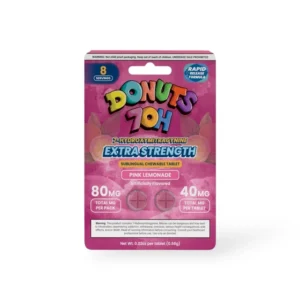 Donuts 7-OH Extra Strength Chewable Tablets Pink Lemonade 40mg Per Tablet