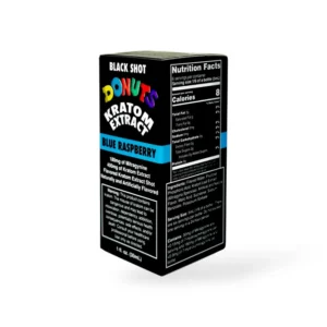 Donuts Kratom Extract Black Shot Blue Raspberry 400mg 30mL